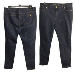 2824) Michael Kors Izzy Skinny Dark Wash Mid Rise Size 12